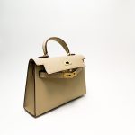 K small epsom cowskin leather top handle