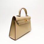 K small epsom cowskin leather top handle